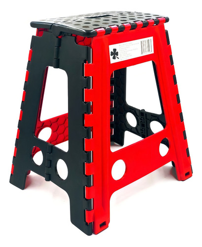 A Banco Plegable Grande Plástico Rojo 120kg Uso Rudo