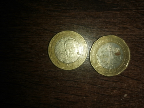 Monedas De Colección De $10 Y $20 Conmemorativas 