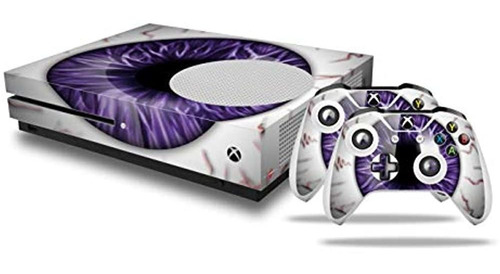 Eyeball Purple Decal Style Skin Set Se Adapta A Xbox One S C