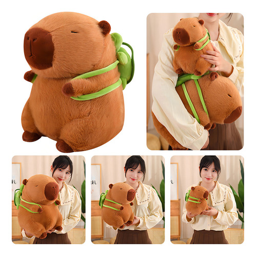 Bonecas De Pelúcia De 23 Cm E Capivara, Cor S De 23 Cm