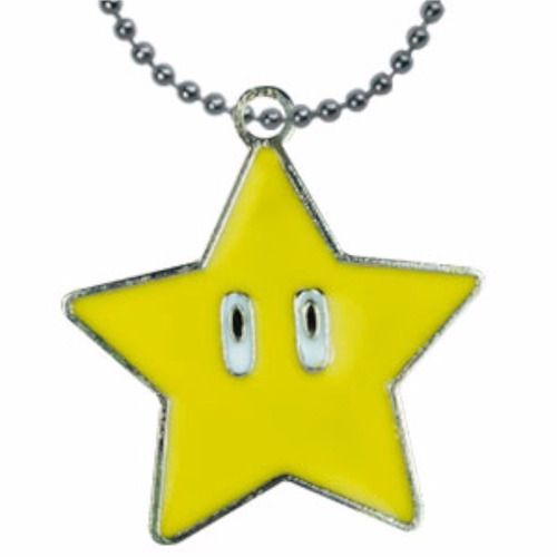 Super Mario Bros Dije Collar Estrella