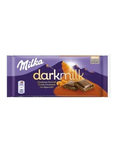 Chocolate Milka Dark Milk Con Trozos De Caramelo