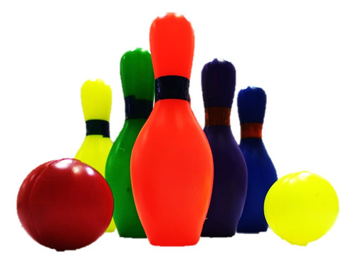 4 Juegos Mini Boliche Feria Kermes Premio Cumple Fiesta Bolo