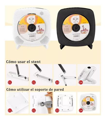 Leitor Portátil De Dvd/cd Com Bt, Controle Remoto, Fm, Conex