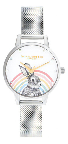 Reloj Olivia Burton Dama Color Plateado Ob16wl89 - S007