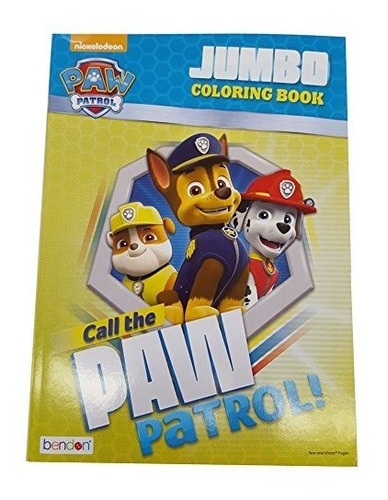 Paw Patrol 96p Jumbo Book For Colorear  Call The Paw Patrol