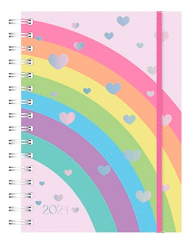 Agenda 10x15 Rainbow 352 Paginas Espiral Niños Ag24c004