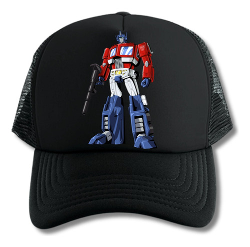 Gorra Trucker Transformers Optimus Prime Serie Black