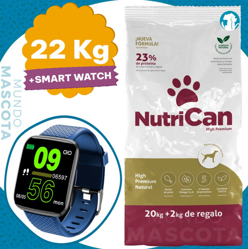 Alimento Premium Perro Adulto Todas Las Razas Nutrican 22 Kg