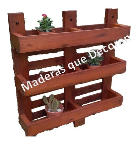 Porta Macetas Con Pallets Reciclados Jardin Vertical Palet