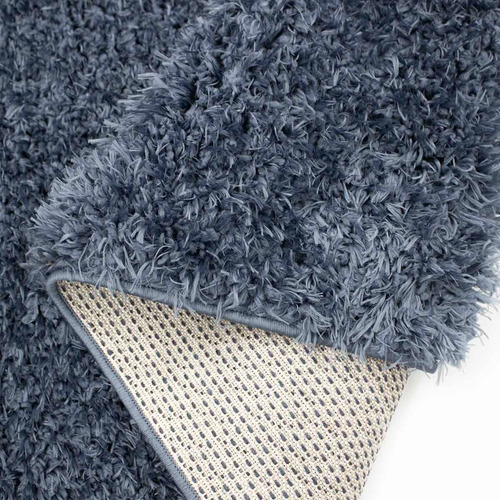 Tapete Decorativo Dib Oslo Shagg 120x170 Cm Ancho 120 Cm Color Azul Marino Diseño De La Tela Shaggy Largo 170 Cm