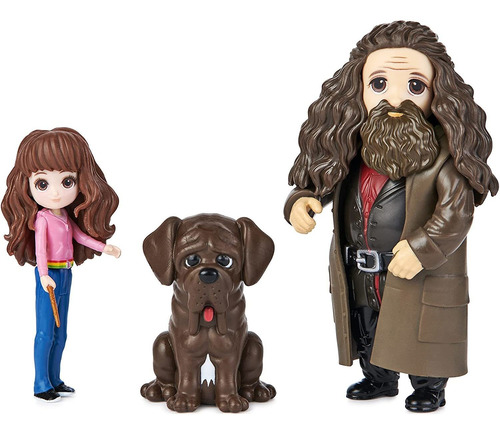 Wizarding World Mini Figuras Mgicas 20cm Hermione Y Hagrid