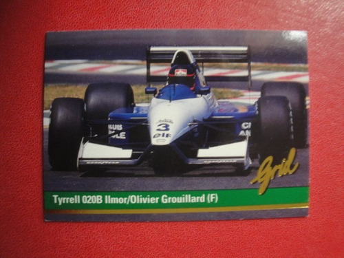 Figuritas Grid Formula 1 Año 1992 Tyrrell 020b Nº3