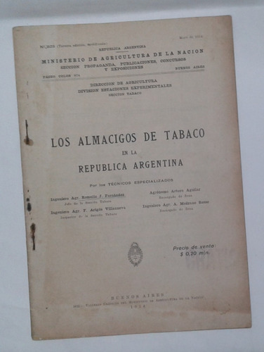 Los Almacigos De Tabaco En La Republica Argentina Fernandez