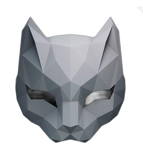 Máscara De Gato Low Poly V2