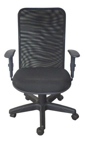 Imagem 3 de 3 de Cadeira de escritório Ecoflex EC-4882-C preta com estofado de tecido