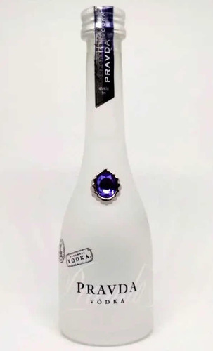 Miniatura Vodka Pravda 50ml Vidrio