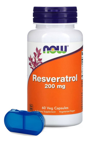 Suplemento En Cápsula Now Foods Resveratrol De 60 Un