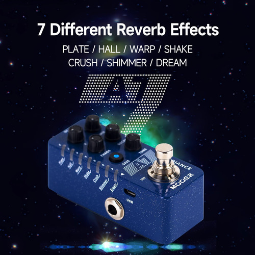 Mooer A7 Pedal Reverb Ambiance 7 Efectos Mmg