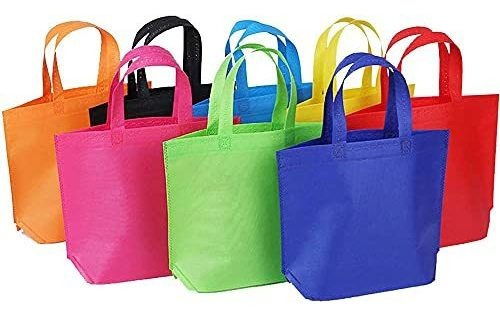 Shindel 24 Pack 13  Tote Gift Bags One Side Blank 5dyff