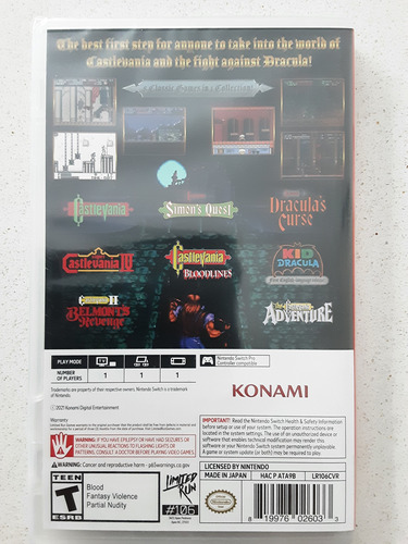 Castlevania Anniversary Collection - Nintendo Switch - Nuevo