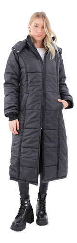 Campera Mujer Larga Rompeviento Impermeable Nofret 26