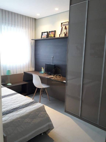 Ap0184 - Apartamento Com 1 Dormitório À Venda, 45 M² - Centro - São José/sc - Ap0184