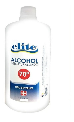 Alcohol Desnaturalizado 70° 1 Litro Elite 1 Unidad