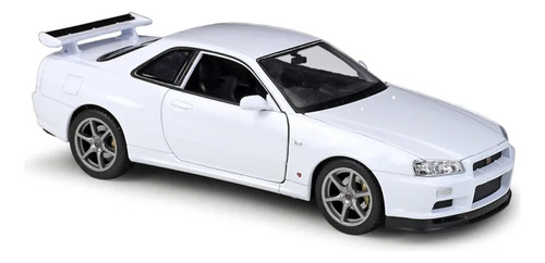 Auto De Colección Nissan Skyline Gt - R34 Escala 1:24 Metal