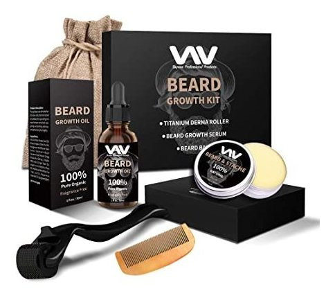 Beard Growth Kit, Beard Growth Oil Serum For Men, Facial Hai