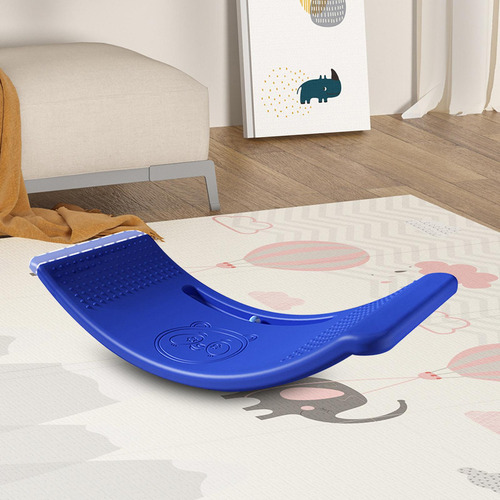 W Placa De Equilíbrio Infantil, Placa Oscilante Grande Azul