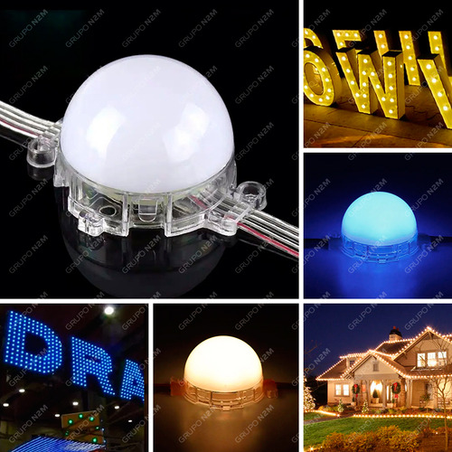 Modulo Led Hollywood 2w Letras Corporeas 24v 5 Cm Pack 20 Blanco Frío