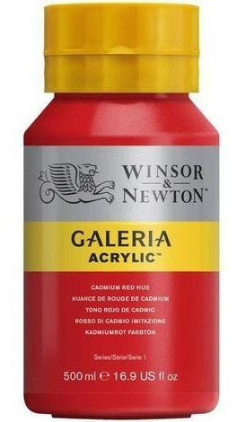 Tinta Acrilica Galeria 500ml W&n 095 Cadmium Red Hue 2150095