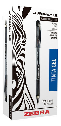 Zebra J-roller Le Rollerball Fino 0.5 Mm Caja 6 Piezas Rojo Rojo