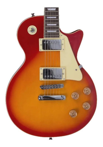 Guitarra Elétrica Strinberg Lps Series Lps230 Les Paul De  Tília Cherry Burst Brilhante Com Diapasão De Pau-rosa