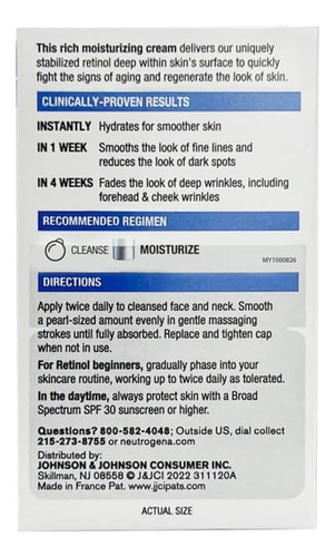 Neutrogena Rapid Wrinkle Repair Retinol Regeneration Face Cr