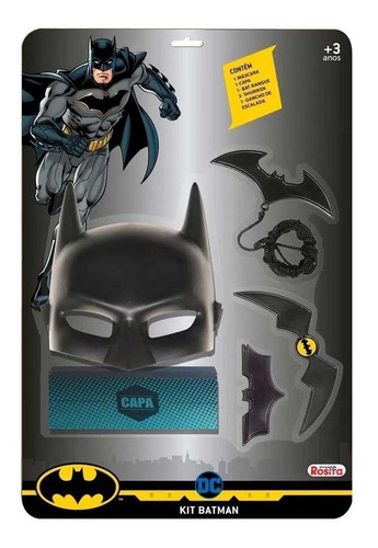 Kit Conjunto Acessórios Batman Aventura - Baby Brink 9522