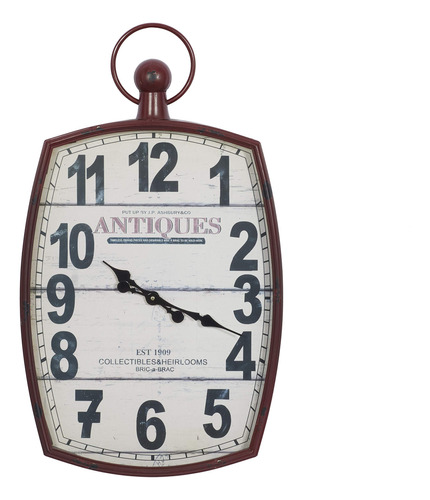 Reloj De Pared Estilo Reloj De Bolsillo 48cm X 7.6cm X 84cm