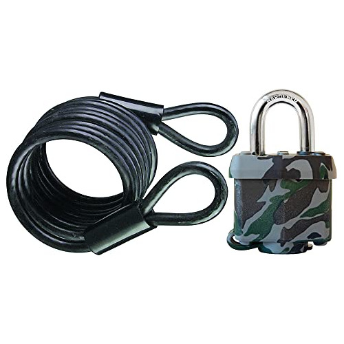 Candado Con Cable Y Candado Master Lock 6 Pies