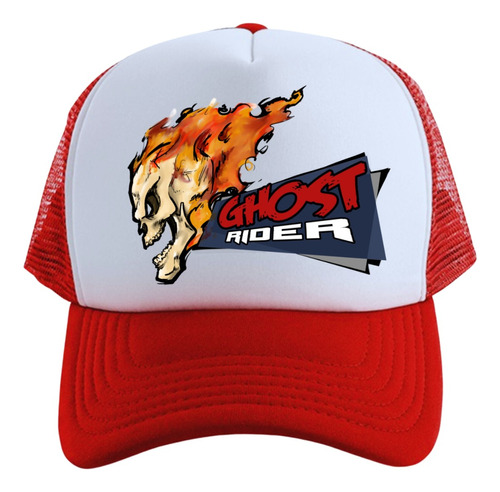 Gorra Ghost Rider Series Geeks Red Truckers 