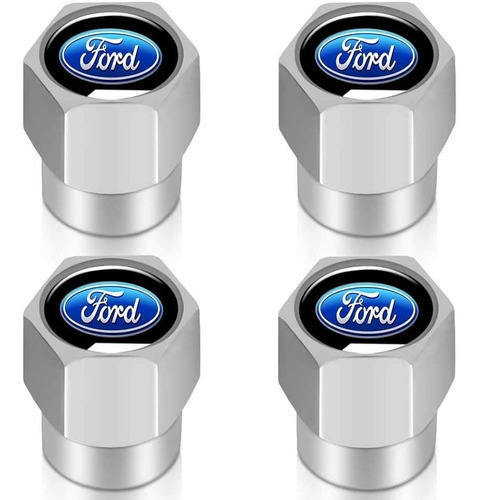 Set X4 Tapas Válvulas Plásticas Aire Ruedas Para Ford