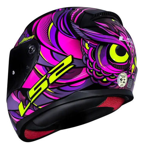 Capacete Ls2 Ff353 Rapid Athena Roxo - 60