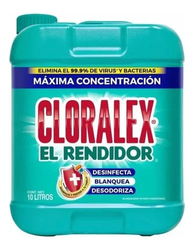 Blanqueador Original Cloralex 10 Litros