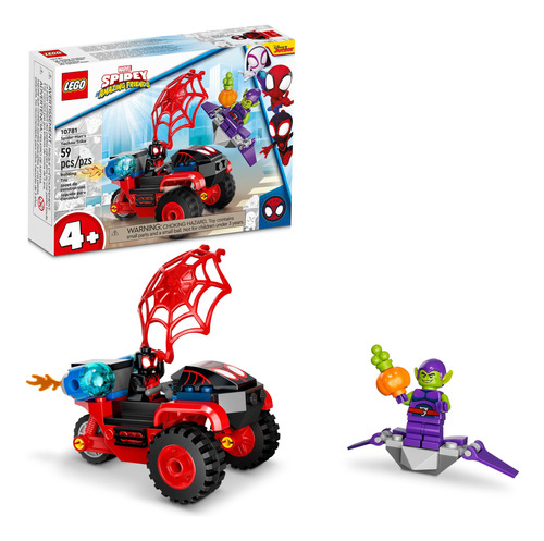 Lego Marvel Spider-man Miles Morales: Set Techno Triciclo De