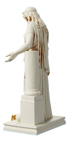 Estátua Medeia Mitologia Grega Estatueta Cor Cor Mármore Dourado