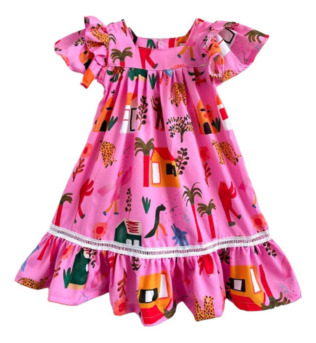 Vestido Infantil Verão Rodado Menina Mini Diva Princesa