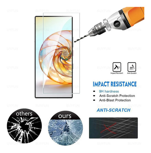 Mica Cristal Protector Zte Nubia Z60 Ultra Camara Pantalla