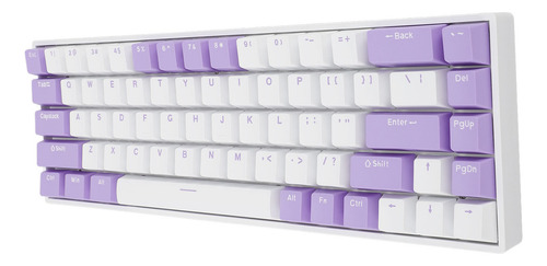 Teclado Mecánico De 68 Teclas, 60% Blue Hot Swap N Key Rollo