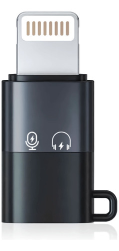 Adaptador Usb C Compatible Con Lightning Auricular Microfono