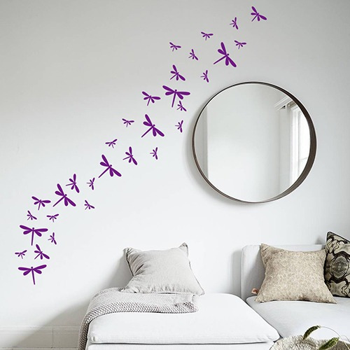 Vinilos Decorativos Libelulas Distintos Tamaños Y Colores